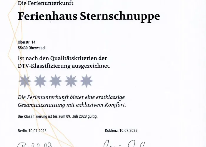 Дом отдыха Sternschnuppe Обервезель